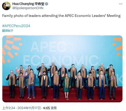 怎么申请皇冠信用網代理_华春莹发怎么申请皇冠信用網代理了一张APEC“全家福”(图)